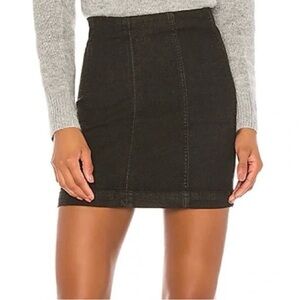 Free People Modern Femme Denim Mini Skirt
